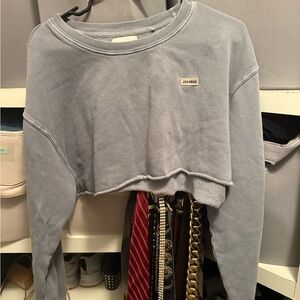 Blue Cropped Sweatshirt